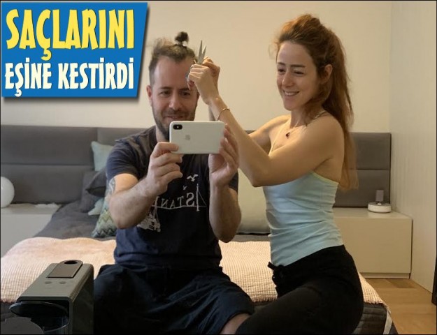 EMRE AYDIN SAÇLARINI EŞİNE EMANET ETTİ