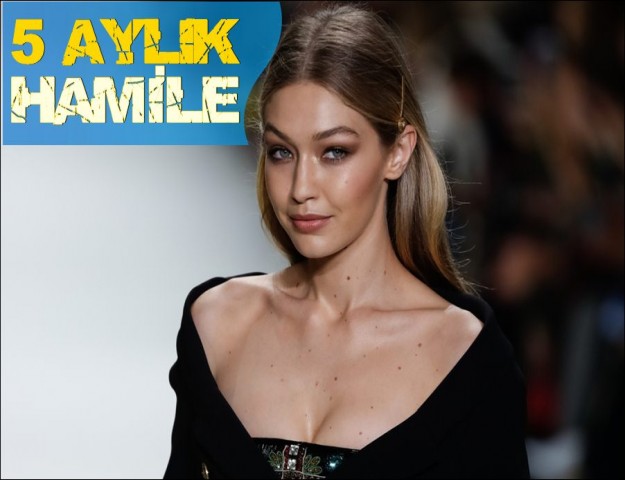 GİGİ HADİD 5 AYLIK HAMİLE