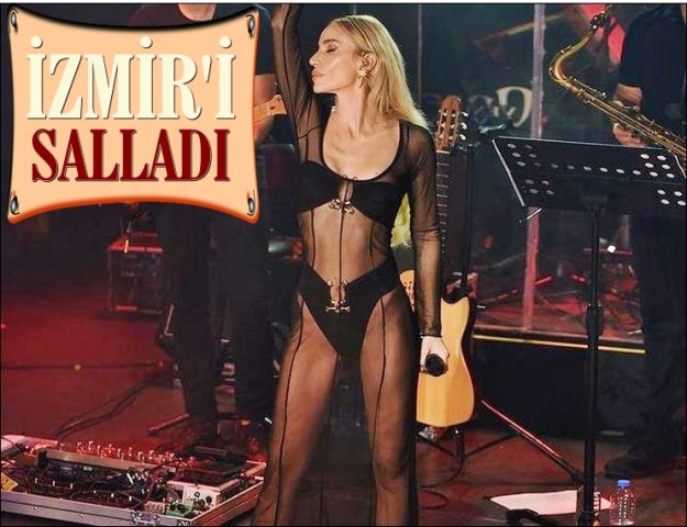 TRANSPARAN KOSTÜM İLE SAHNEYE ÇIKTI