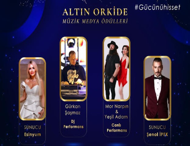 ALTIN ORKİDE MÜZİK MEDYA ÖDÜLLERİNDE 75 KATEGORİDE ÖDÜLLER VERİLECEK