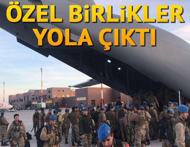 Özel birlikler yola çıktı