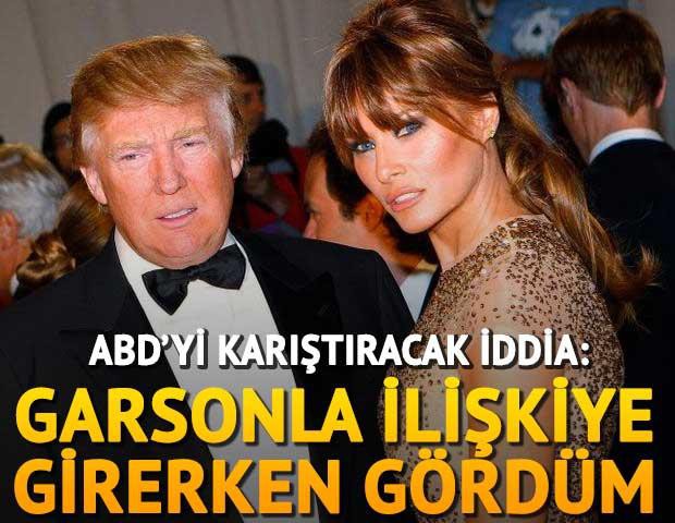 Skandal iddia: Trump'ı garsonla ilişkiye girerken gördüm