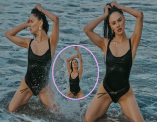 GÜZEL MANKEN İDİL TOKLU’DAN DENİZ KEYFİ
